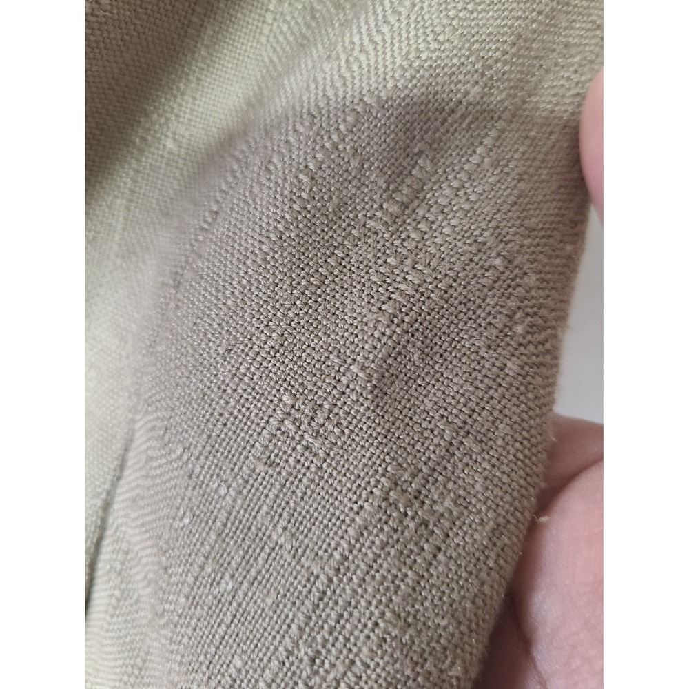 Christopher Blazer Women 14 Tan Good Textured Gold Button Collarless Vintage USA - Picture 6 of 11